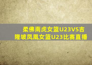 柔佛南虎女篮U23VS吉隆坡凤凰女篮U23比赛直播