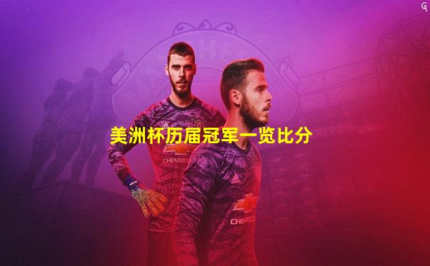 美洲杯历届冠军一览比分